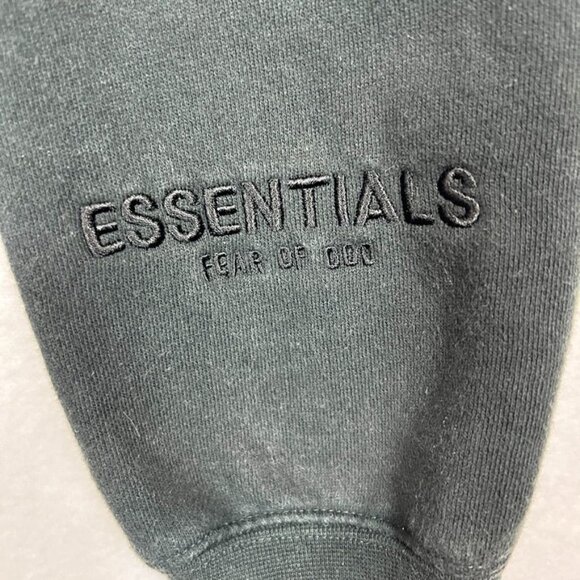 Essentials Fear Of God Black Oversized Sweatshirt M Cotton Blend Unisex - Picture 4 of 11